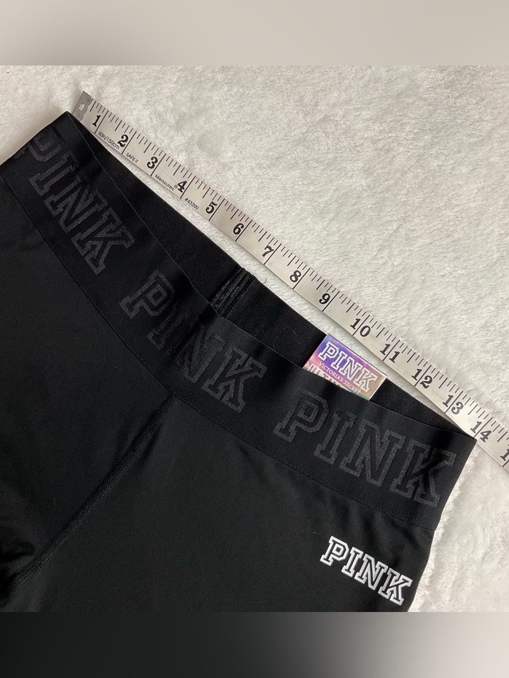 Pink Victoria’s Secret Ultimate Black Leggings Miami Spell Out NWT - Picture 3 of 7